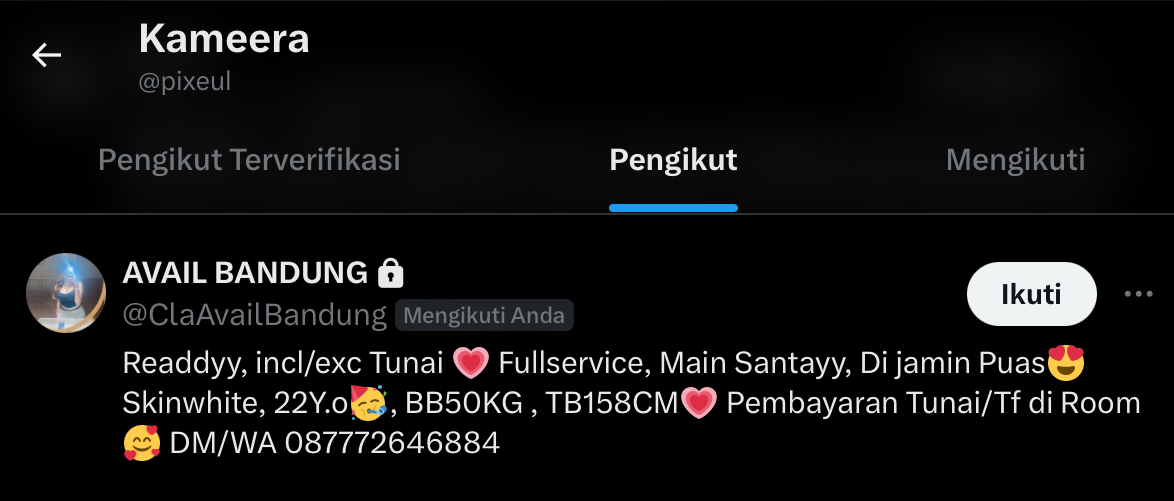 pixeul's tweet photo. belum juga di follback udah berubah  jadi  avail bandung aja lu menn🫵🏼👊🏼 https://t.co/qMTnLvkybx