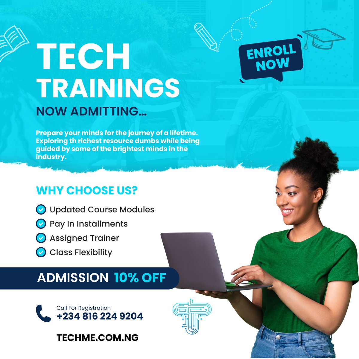 TechMe_'s tweet image. Did you forget we teach too???

Right where the magic happens, we impart our knowledge too.
Your choice to learn, our mission to teach.

Choose us, today!
#techme #tech #technology