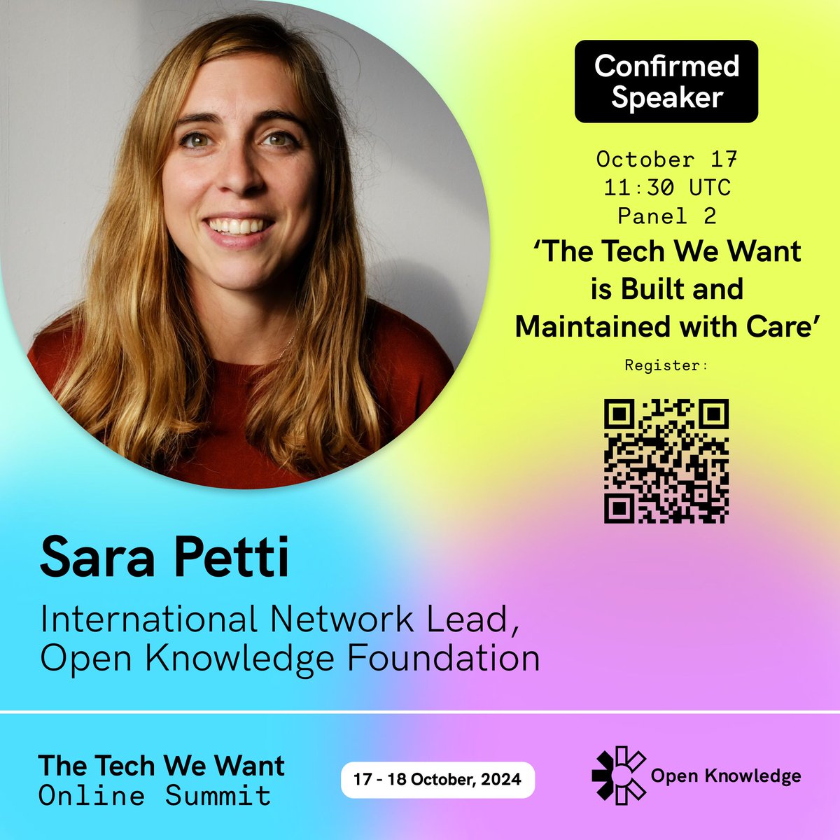 OKFN's tweet photo. ✨ Confirmed speaker alert! ✨
💻🌱 Join the @OKFN team across many panels of #TechWeWant Summit – @pdelboca @avdata99 @Sape_BY Lucas Pretti
🗓️ 17 - 18 October
📍 Online
🌈 Full programme: https://t.co/xoWBBnxhHr
👉🏾 Register now: https://t.co/ezYrdBV5oW https://t.co/lCQ0RrGaEc