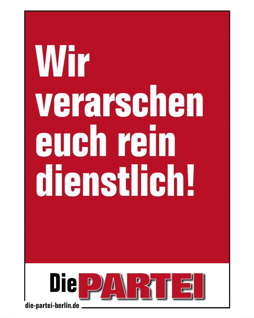DiePARTEIBerlin's tweet image. ...das lassen wir uns aber nicht als Attacke vorwerfen!