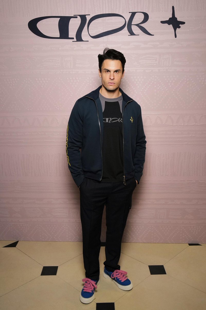 Dior (@dior) on Twitter photo Vibrant impressions.
Model @B_Giabiconi showcased the versatility of Dior Ambassador <a href="/LewisHamilton/">Lewis Hamilton</a> and Kim Jones' #DiorSpring25 Lifestyle Capsule at the launch cocktail, blending a navy bomber jacket with a black and grey tee, sleek wool pants, and blue leather B33 sneakers. Vibrant impressions.
Model @B_Giabiconi showcased the versatility of Dior Ambassador <a href="/LewisHamilton/">Lewis Hamilton</a> and Kim Jones' #DiorSpring25 Lifestyle Capsule at the launch cocktail, blending a navy bomber jacket with a black and grey tee, sleek wool pants, and blue leather B33 sneakers.