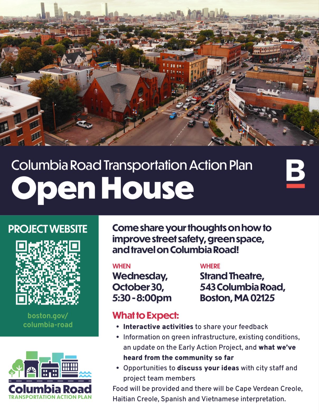 Boston Public Works on X: &ldquo;🚦Join us for the Columbia Road 
