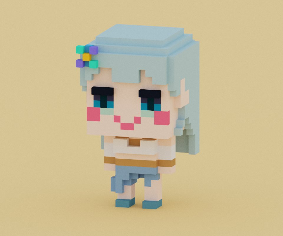 Alioth257's tweet photo. HBD (A-1) yang malas @KiraraAmerta , semoga jadi awan yang berguna ya!
#Magicavoxel #voxelart #artlioth #figure https://t.co/41NTyMNKwz