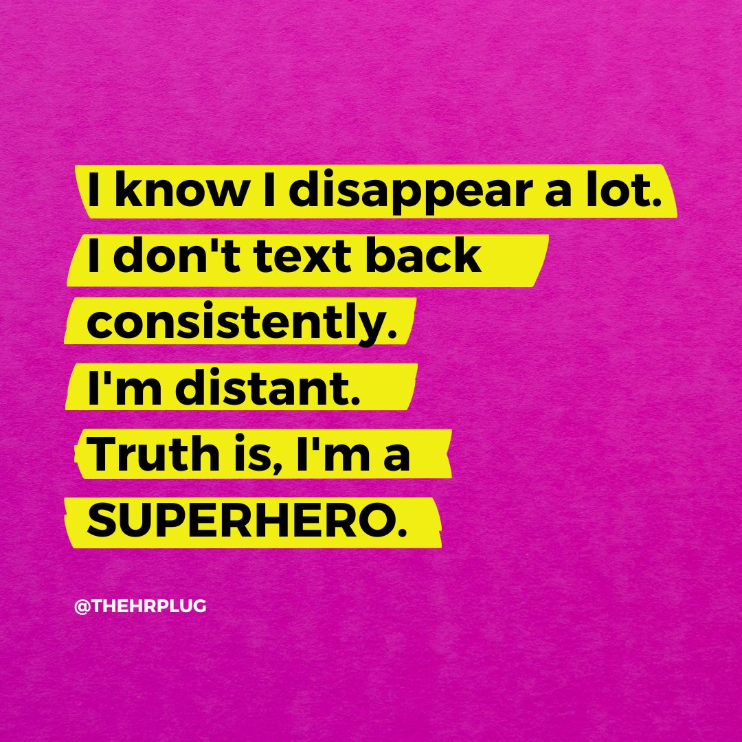 thehrplug's tweet image. I disappear because I need to. 

No apologies.

Boundaries don’t require an explanation.

Sometimes you have to protect your peace, recharge, and take care of yourself—and that’s nobody’s business but your own.

If someone asks why you’re distant, here’s the truth:

➡️ You’re…