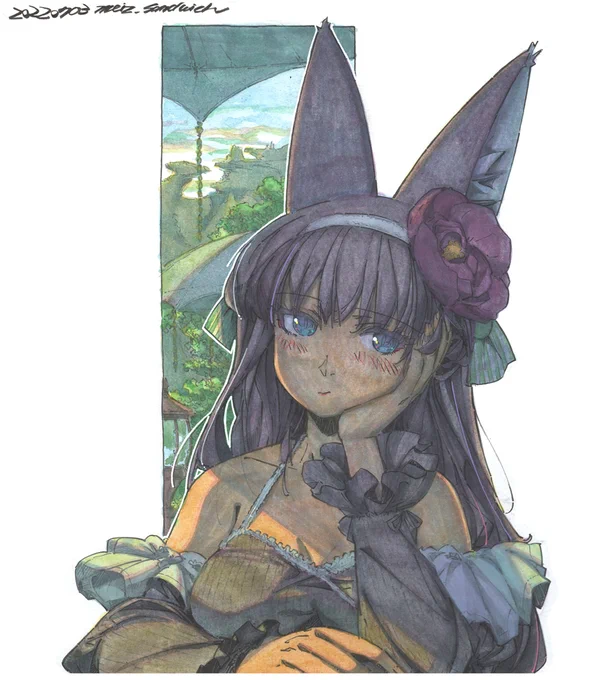 #お前が描いた創作女子を見せろ 