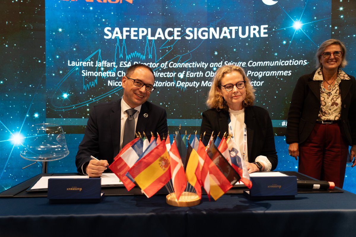 LaurentJaffart's tweet image. Today at #IAC2024, @esatelecoms kickstarted two very important projects for improving Europe&apos;s crisis management under our Civil Security from Space programme.

Ciseres, led by @ElecnorDeimos, will enhance natural disaster detection and response by using on-board satellite image…