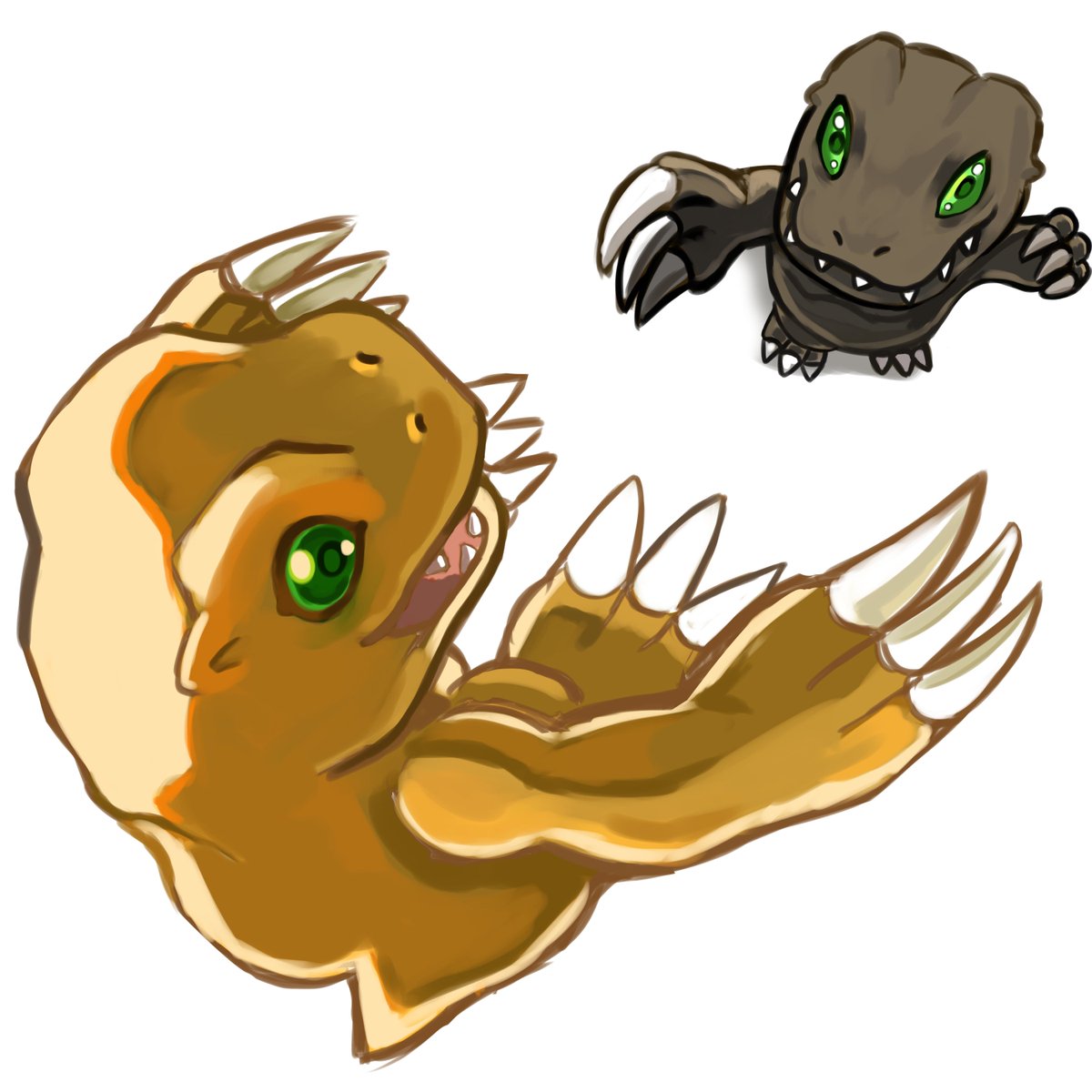 Ice_Fire_01's tweet image. Agumon
#Digimon 
#デジモン