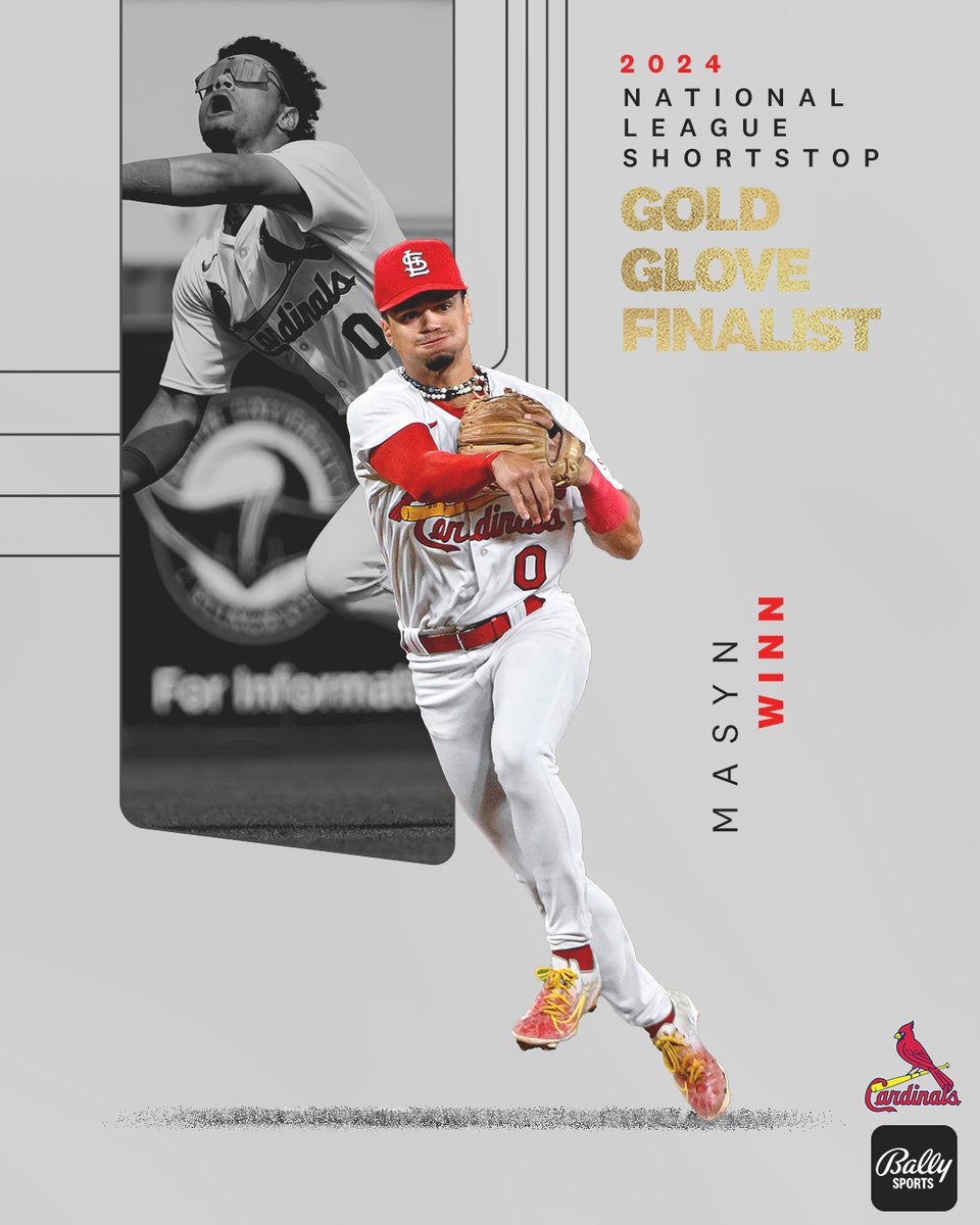 For the first time, Masyn Winn is a Gold Glove finalist! #STLCards