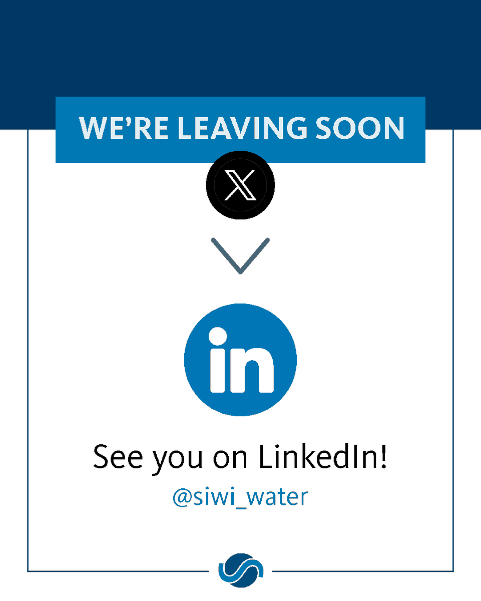 WatGovFacility's tweet photo. 📢 Dear followers, this account will be closing soon.

💦Continue to get updates on #WaterGovernance for people and the planet, follow #SIWI on Linkedin. 

Engage with us and an international community of #water experts 🔀 https://t.co/qGgZXY8KQm https://t.co/BvjZfFLlXT
