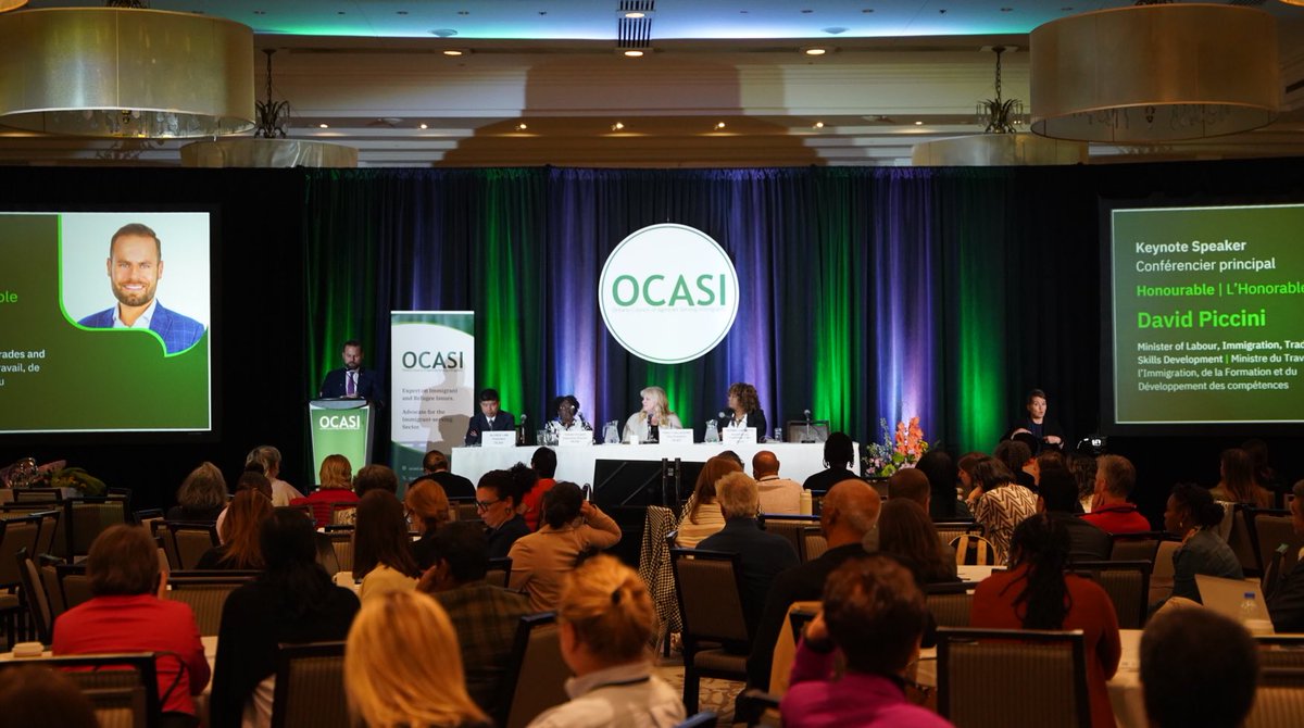 Great to speak at the OCASI AGM last week. Our goal is ensuring newcomers have the skills to fully participate in life in Ontario. While we make historic investments in job-ready training, the federal government has cut $230M in services. We urge them to reverse this cut.
