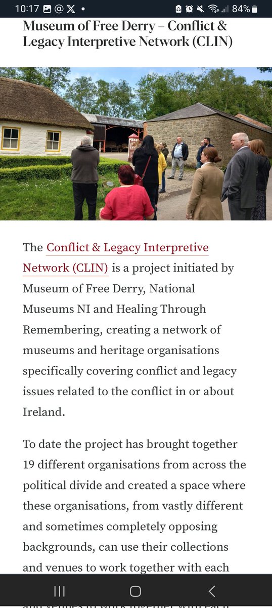 The Conflict and Legacy Interpretive Network is a network of museums and heritage organisations specifically covering, or with a defined interest in, conflict &amp; legacy issues regarding the conflict in &amp; about Northern Ireland, commonly referred to as ‘the Troubles’.