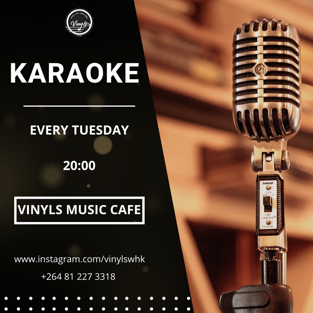 Don’t miss out on the fun! Join us for Karaoke this evening as from 20:00