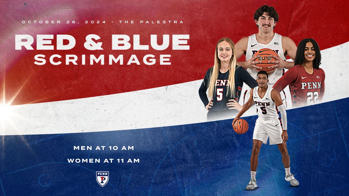 𝗥𝗘𝗔𝗗𝗬 𝗙𝗢𝗥 𝗧𝗛𝗘 🔴&amp;🔵

We will host our annual open scrimmage on Saturday, Oct. 26 with <a href="/pennwbb/">Penn Women's Basketball</a>. See you at The Palestra that morning!

#Whānau | #FightOnPenn 🔴🔵🏀