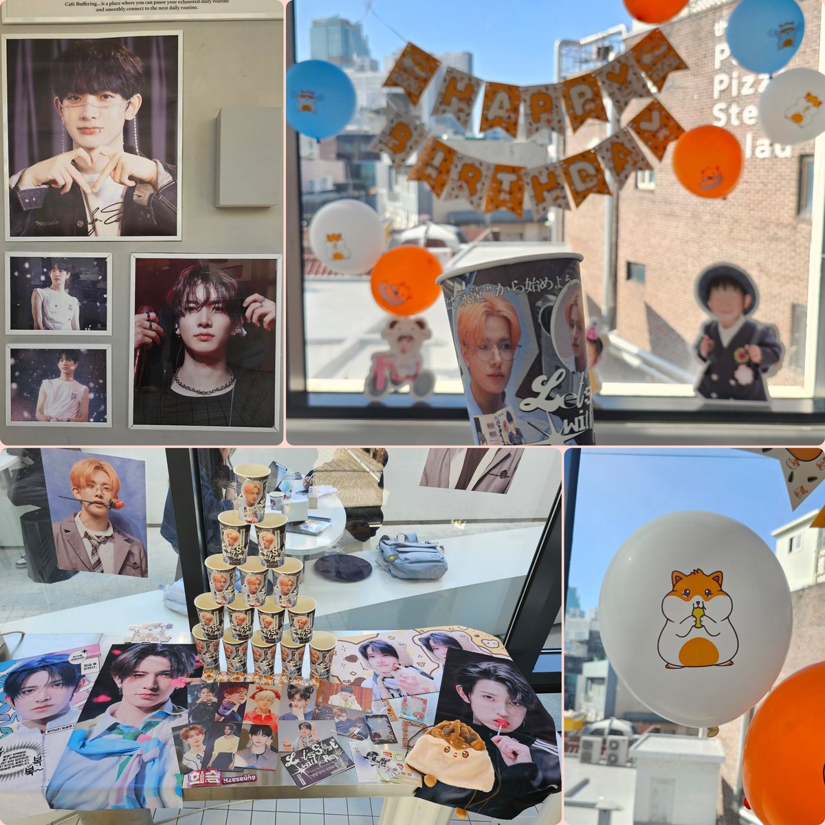 NZtjKNyeeL93632's tweet image. 遅ればせながら…
intersection님の素敵な写真達を拝ませてもらいました💕
カフェの装飾もかわいくて、個人的に🐹の風船がお気に入り⭐
#Forever_with_Heeseung