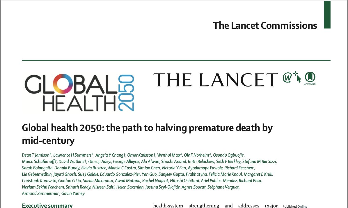 Dr. Soji Adeyi (@sojiadeyi) on Twitter photo It's here! Report of <a href="/TheLancet/">The Lancet</a> Commission on Investing in Health - "Global health 2050: the path to halving premature death by mid-century"š
doi.org/10.1016/S0140-ā¦
Video clip: youtube.com/watch?v=P51S3Nā¦
#GlobalHealth2050, #50by50 It's here! Report of <a href="/TheLancet/">The Lancet</a> Commission on Investing in Health - "Global health 2050: the path to halving premature death by mid-century"š
doi.org/10.1016/S0140-ā¦
Video clip: youtube.com/watch?v=P51S3Nā¦
#GlobalHealth2050, #50by50
