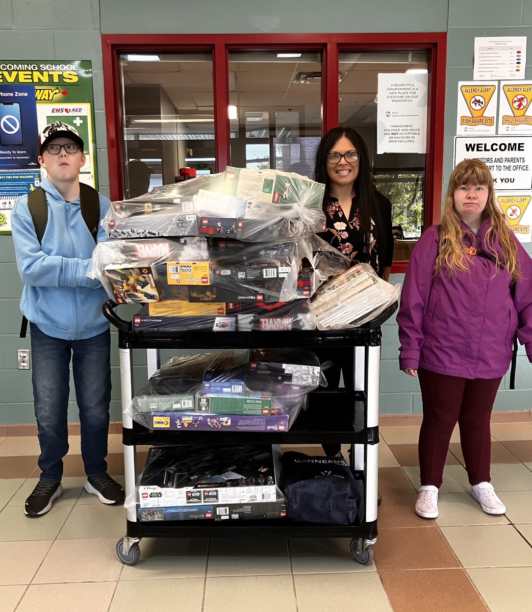 Gratitude Post! Huge thank you to Michaela and her mom for making such an amazing donation to our lego cart!