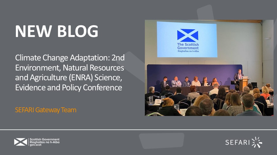 Last month, <a href="/scotgov/">Scottish Government</a>'s #ENRA conference provided forum to discuss key #strategic issues affecting our #Environment, #Communities and #RuralEconomy.
In our new blog we reflect on the event, including links to the posters and key presentations:
➡️ bit.ly/3Y3OwP7 <a href="/SGRESAS/">RESAS</a>