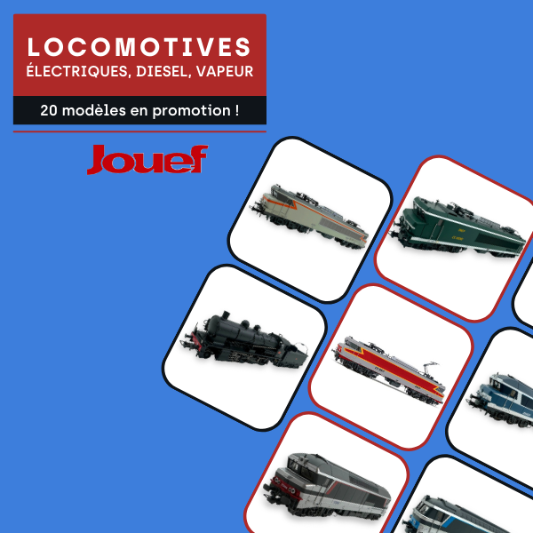 JModelisme's tweet photo. ✨ Promotions Jouef 🎉
Pour découvrir nos promotions 👉 https://t.co/SWIDtGrLV0
@HornbyFrance
#Jouef #Modélisme #ModélismeFerroviaire #TrainsMiniatures #TrainHO https://t.co/tt8rDbcdyL