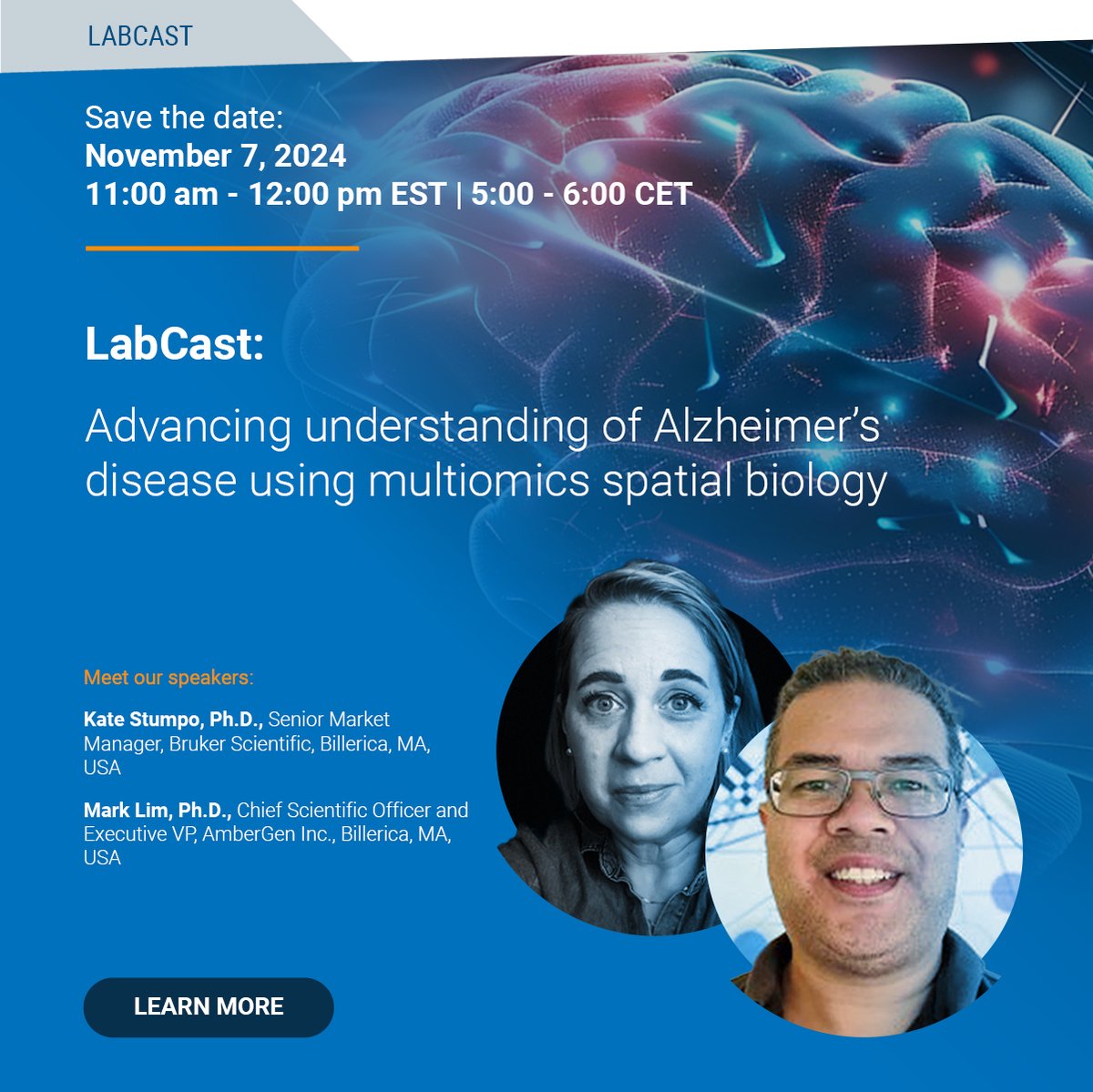 BrukerMassSpec's tweet image. Join our webinar to learn about the spatial biology utility of MALDI Imaging and understand multiomics workflows and the applications to disease-based research
Register here: goto.bruker.com/3zXdUOw
#MALDI #maldiimaging #Spatial #MultiOmics