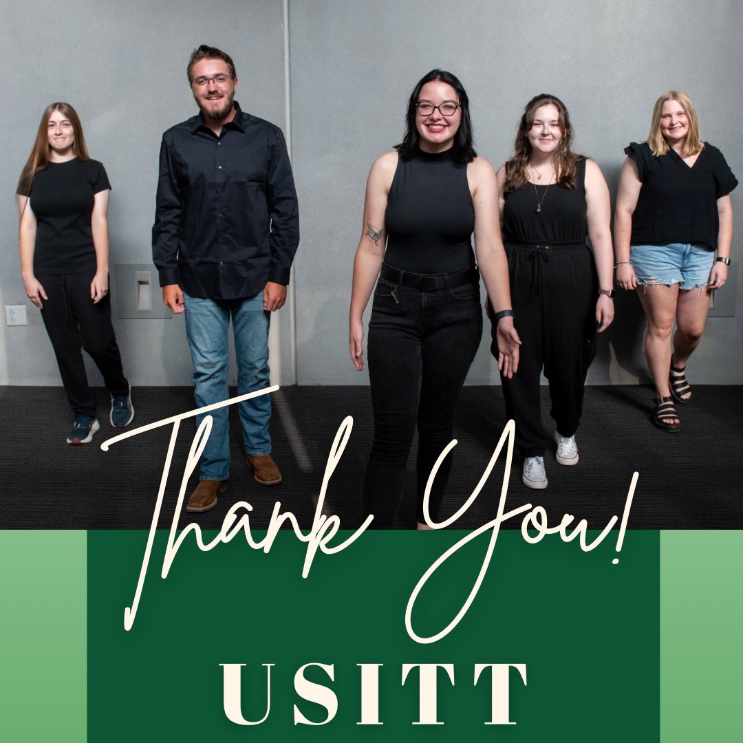 Thank you USITT for being such an amazing impact as we prepare for this year’s Homecoming Variety Show! These talented individuals have assisted with the technical aspects including light, sound, and background cues!
