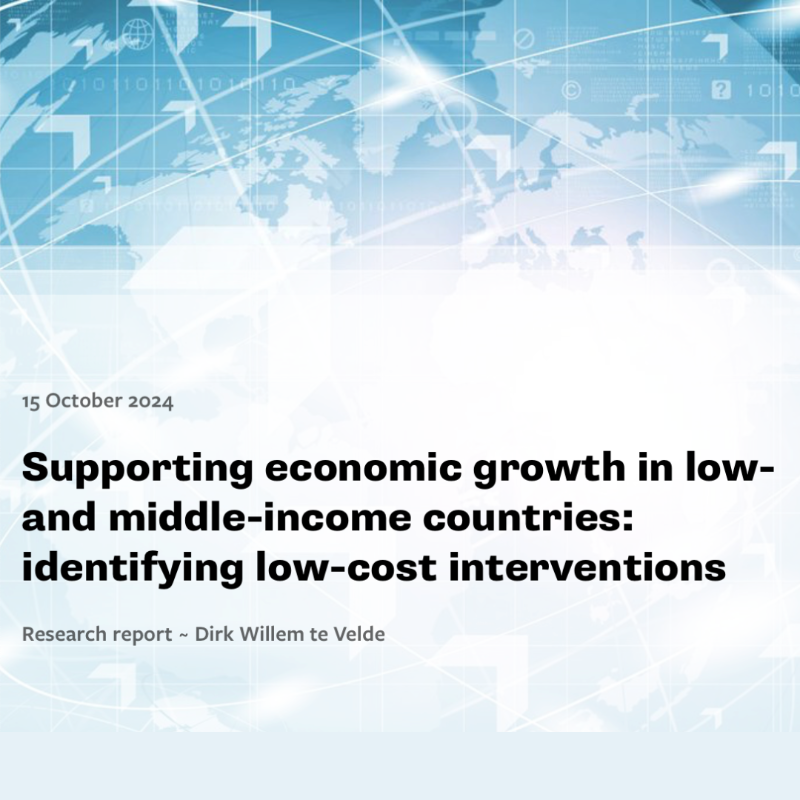 ODI_trade's tweet photo. 🆕 | Research by @DWteVelde reveals practical, low-cost interventions that donors can implement to drive economic growth in developing nations.

Learn how strategic #Aid4Trade initiatives, development finance and smart policy can drive job creation &amp; sustainable development ⤵️