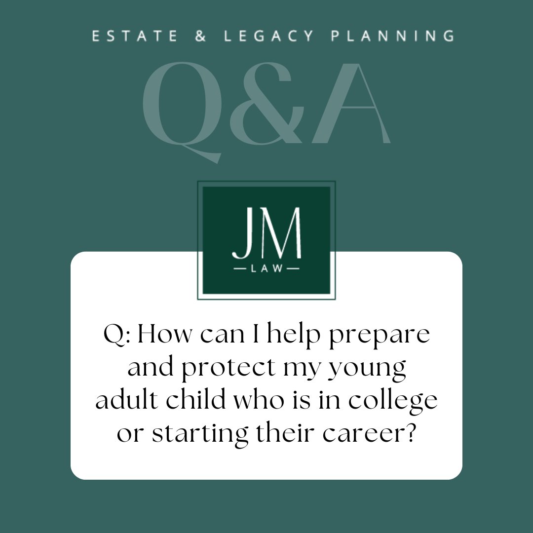 JMLawPLLC's tweet photo. See our blog to learn more about how you can help prepare and protect your young adult children: https://t.co/uXwwo6zxbf

#EstatePlanning #LegacyPlanning #EstateLaw #PowerOfAttorney #EstatePlanningAwareness https://t.co/SJo2QBxrXe