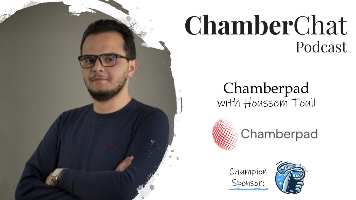 Join us with Houssem Touil, founder of Chamberpad, to explore how tech &amp; AI can revolutionize chambers worldwide. Also learn about Chamberpad, a brand-new highly curated chamber resource.
Listen now: chamberchatpodcast.com/episode299