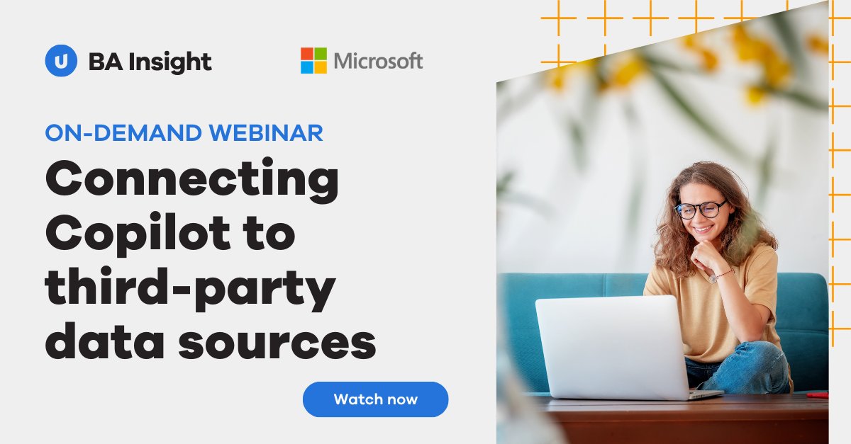 🚀 Unlock the full potential of #Microsoft Copilot! Watch our #ondemand #webinar &amp; learn how to connect #MicrosoftCopilot to 3rd party data sources &amp; discover how to integrate #Copilot with tools like #ServiceNow &amp; #Jira. Watch now! bit.ly/3NkBvvy #UplandBAInsight