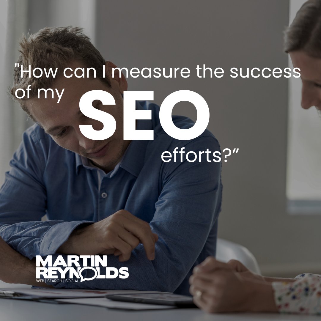 "How can I measure the success of my SEO efforts?"

Use Google Analytics to track your organic traffic, keyword rankings, conversions, time on site, bounce rate, and social media engagement.

#SEOStrategies #SEOStrategy #OrganicTraffic #TrackYourSEO