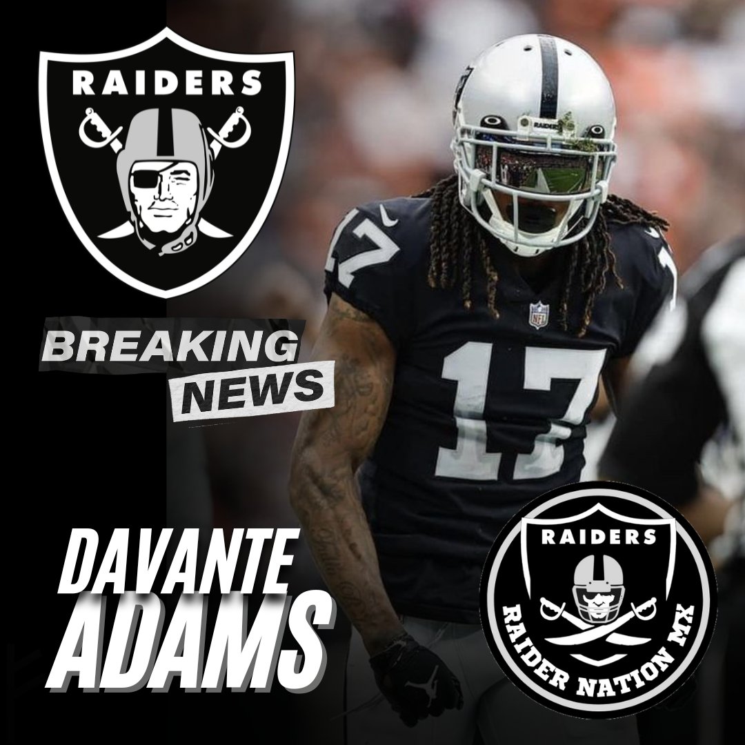 RaiderNationMX's tweet image. #RAIDERNATIONMX 🏴‍☠️
#Raiders #RaiderNation
#DavanteAdams
Los Jets adquirieron a Davante Adams de los Raiders a cambio de una selección condicional de tercera ronda.