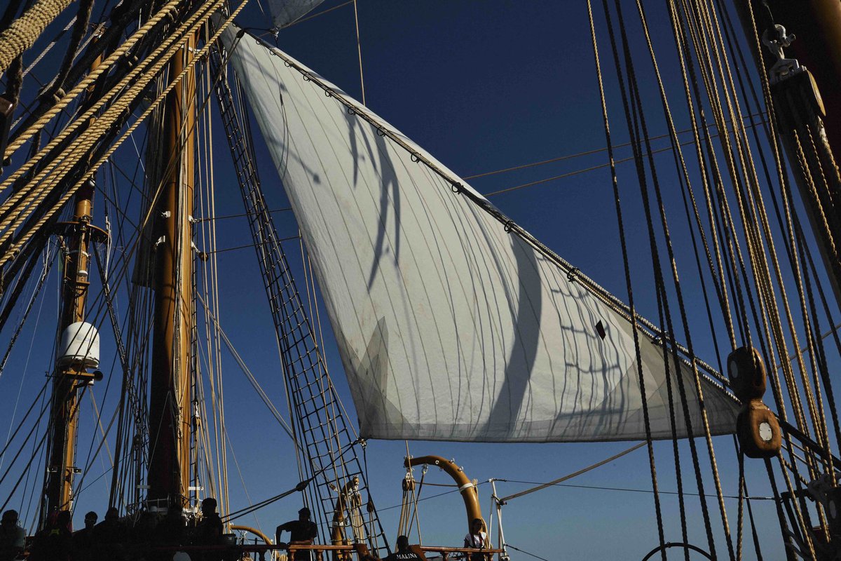 SIRENEjournal's tweet photo. We were on board the Italian training ship Palinuro for a few days, across a calm summer Adriatic sea. 
What make a ship a sailing vessel are the rigging and the fittings, but what bring it all to life are the men and women who make it sail. Words A. Coretti ph. M. Zoppellaro #19 https://t.co/Wim4vZshQg