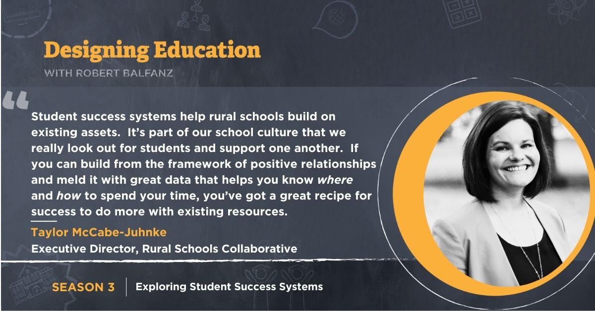 GRADpartners's tweet photo. How can rural schools use #StudentSuccessSystems to build #schoolconnectedness? Hear from @Rural_Schools' Taylor McCabe-Juhnke on this latest episode of @JHU_EGC's Designing Education podcast: https://t.co/RtNET1PMQy https://t.co/6YKxi1KvOc