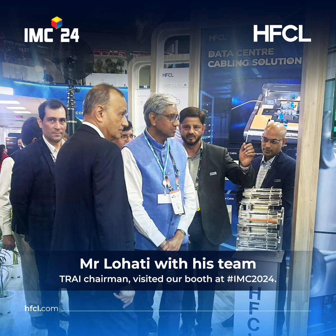 hfclg's tweet photo. Honored to have Shri Anil Kumar Lahoti, TRAI Chairman, visit our booth at IMC 2024. Inspiring conversations on the future of connectivity and innovation.

#HFCL #HFCLatIMC #IMC2024 #FutureOfTech https://t.co/spuW4W3X3G