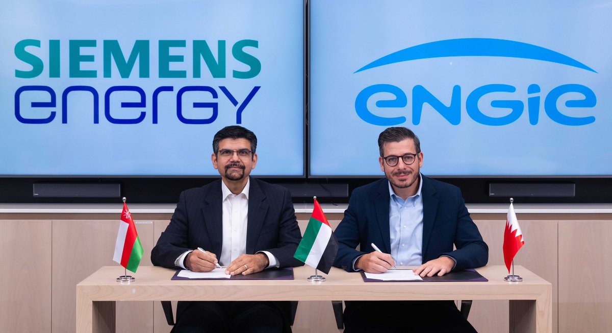 سعيدة بالإعلان عن تمديد تعاوننا مع شركة ENGIE لصيانة أسطول V94.2 في سلطنة عمان و SGT5-2000E في مملكة البحرين لتوريد المعدات والخدمات. 
معًا ندعم البنية التحتية للطاقة في المنطقة لتحقيق نمو مستدام ومستقبل أكثر استقرارًا..