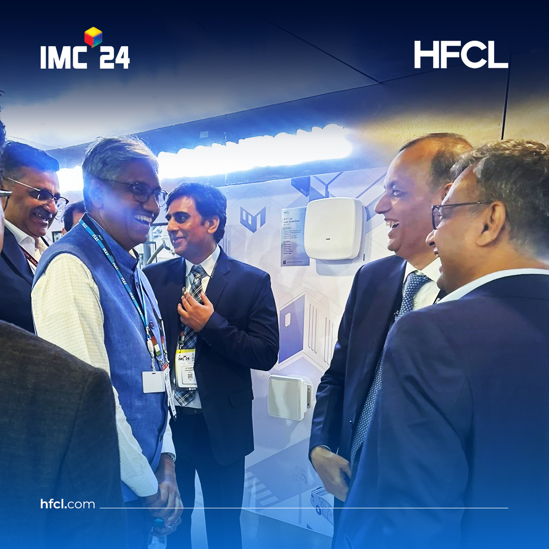 hfclg's tweet photo. Honored to have Shri Anil Kumar Lahoti, TRAI Chairman, visit our booth at IMC 2024. Inspiring conversations on the future of connectivity and innovation.

#HFCL #HFCLatIMC #IMC2024 #FutureOfTech https://t.co/spuW4W3X3G