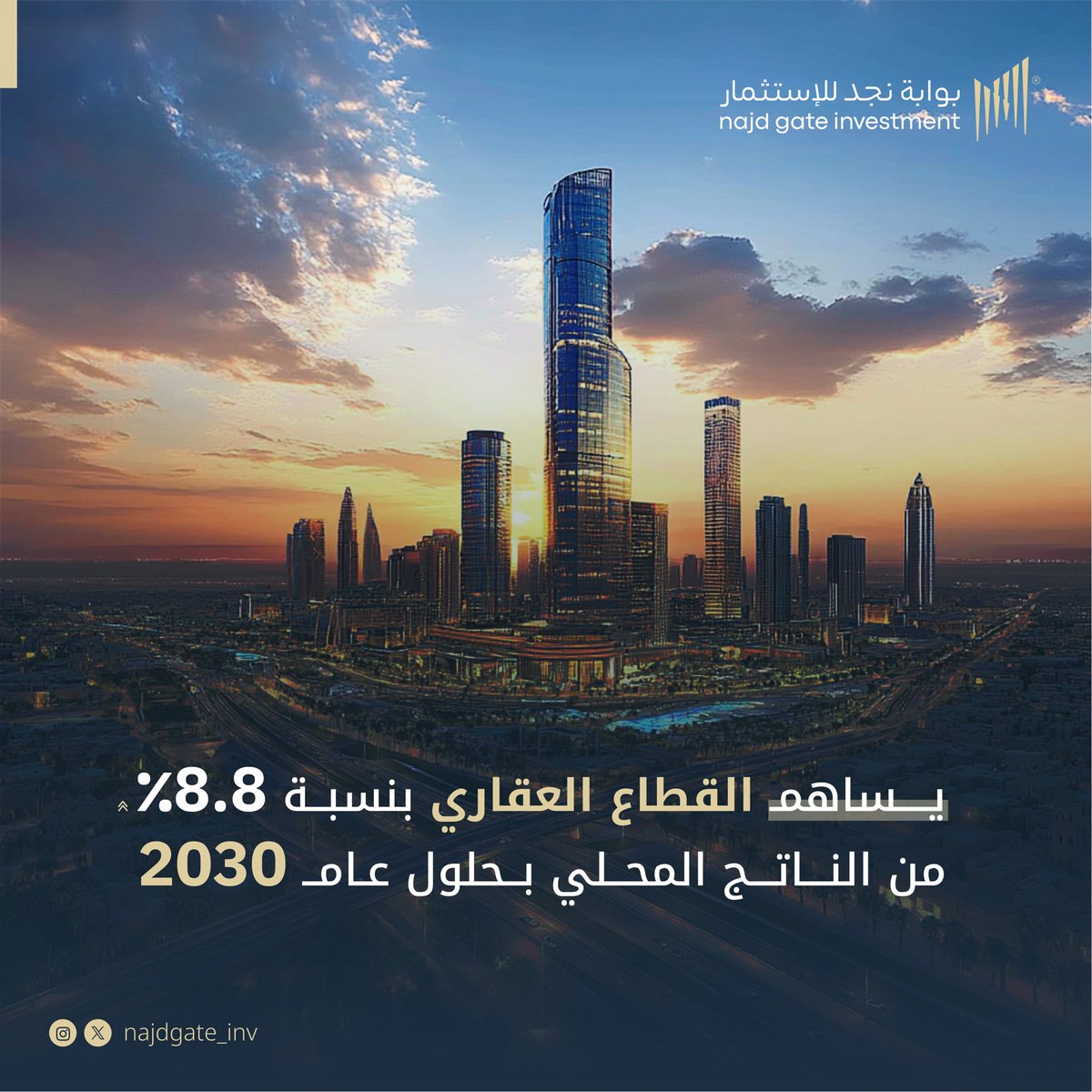 Najdgate_inv's tweet photo. ملتزمين بتقديم التطوير العقاري السكني بأعلى المعايير لتحقيق رؤية وطن طموح. 
#بوابة_نجد_للاستثمار https://t.co/KxVil2kcrs