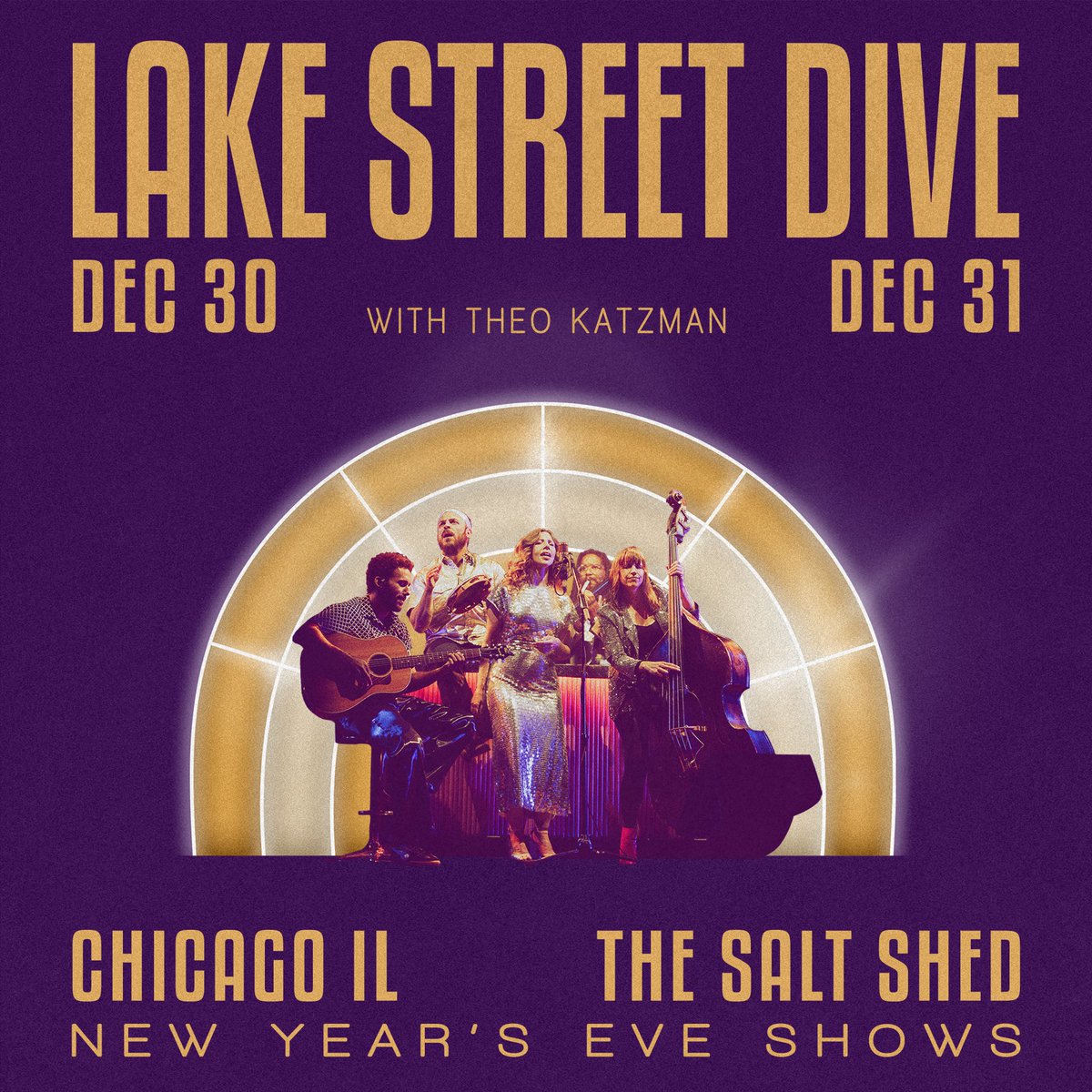 Lake Street Dive (@lakestreetdive) on Twitter photo ✨ JUST ANNOUNCED ✨
Chicago we're heading back to <a href="/saltshedchicago/">The Salt Shed</a> to ring in the new year with you!! Dec 30 AND Dec 31 with <a href="/theokatzman/">theokatzman</a>!
Sign up for pre-sale and you can get your tickets early on Thurs Oct 17
We’re so excited!
🎫: lakestreetdive.com
📸: Luda Ronky ✨ JUST ANNOUNCED ✨
Chicago we're heading back to <a href="/saltshedchicago/">The Salt Shed</a> to ring in the new year with you!! Dec 30 AND Dec 31 with <a href="/theokatzman/">theokatzman</a>!
Sign up for pre-sale and you can get your tickets early on Thurs Oct 17
We’re so excited!
🎫: lakestreetdive.com
📸: Luda Ronky
