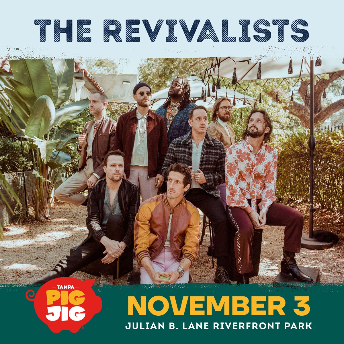The Revivalists (@therevivalists) on Twitter photo Due to the devastation caused to the Tampa community by hurricanes Helene and Milton this weekend’s Tampa <a href="/TampaPigJig/">TampaPigJig</a> has been rescheduled to November 3rd. We send love to all those who are recovering from these storms and we are actively working with the festival team through Due to the devastation caused to the Tampa community by hurricanes Helene and Milton this weekend’s Tampa <a href="/TampaPigJig/">TampaPigJig</a> has been rescheduled to November 3rd. We send love to all those who are recovering from these storms and we are actively working with the festival team through