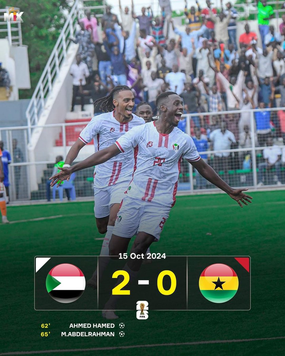 رغم كل الظروف والتحديات صقور الجديان تثبت للجميع أن لا مستحيل لدينا

السودان قدمت مباراة كبيرة أمام المنتخب الغاني وفوز ثمين وآداء قوي، ليقترب السودان من التأهل وحصد بطاقة العبور مع كبار أفريقيا 

بحول الله صقور الجديان إلى الكان🌟