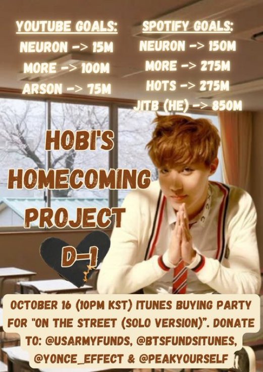 _FlowerMoonJin_'s tweet photo. D- 1 π πΏοΈ
One more daaaaaaaaaay!!! π
π Day 43 of Streaming for Hobi's Homecoming π
PL β¬οΈβ¬οΈβ¬οΈβ¬οΈ
RT & REPLY
OUR HOPE IS COMING
ARMY LOVES JHOPE
#HopeMakeUsMove
#HOBI_HOMECOMING
#RE_CHART_NEURON
#ArmysPieceOfPeace https://t.co/wNumVzBUUC
