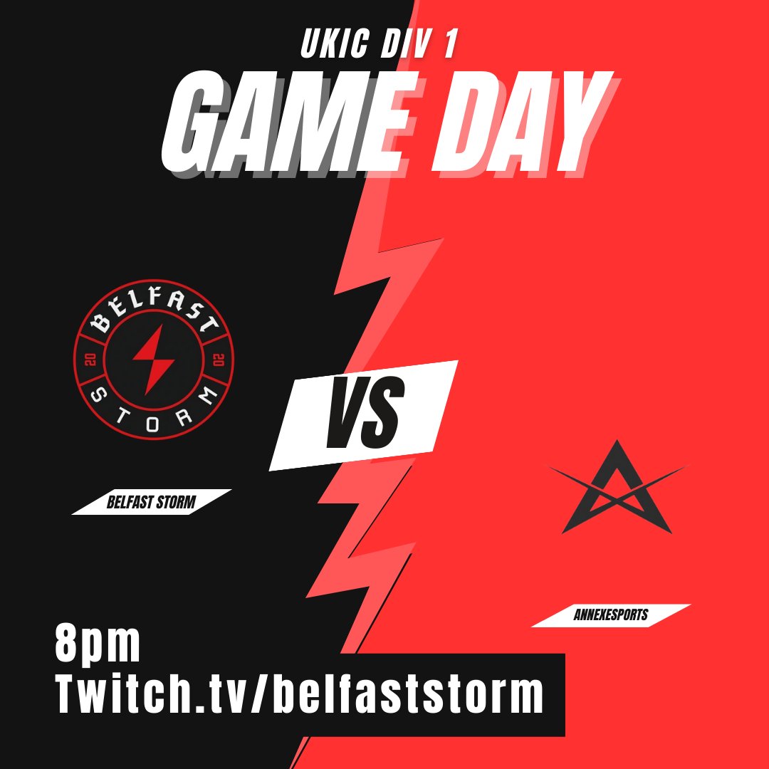 Belfast Storm (@belfaststorm) on Twitter photo 😀 Two Counterstrike games to tell you about tonight! 
Game 1 - 7pm Vs Genesium (ESEA Main)
Game 2 - 8pm Vs <a href="/AnnexEsport/">𝐀𝐧𝐧𝐞𝐱 𝐄𝐬𝐩𝐨𝐫𝐭𝐬 🏴</a> (<a href="/UKICircuit/">UK & Ireland Circuit</a>)
🎥 Watch them here > twitch.tv/belfaststorm 😀 Two Counterstrike games to tell you about tonight! 
Game 1 - 7pm Vs Genesium (ESEA Main)
Game 2 - 8pm Vs <a href="/AnnexEsport/">𝐀𝐧𝐧𝐞𝐱 𝐄𝐬𝐩𝐨𝐫𝐭𝐬 🏴</a> (<a href="/UKICircuit/">UK & Ireland Circuit</a>)
🎥 Watch them here > twitch.tv/belfaststorm