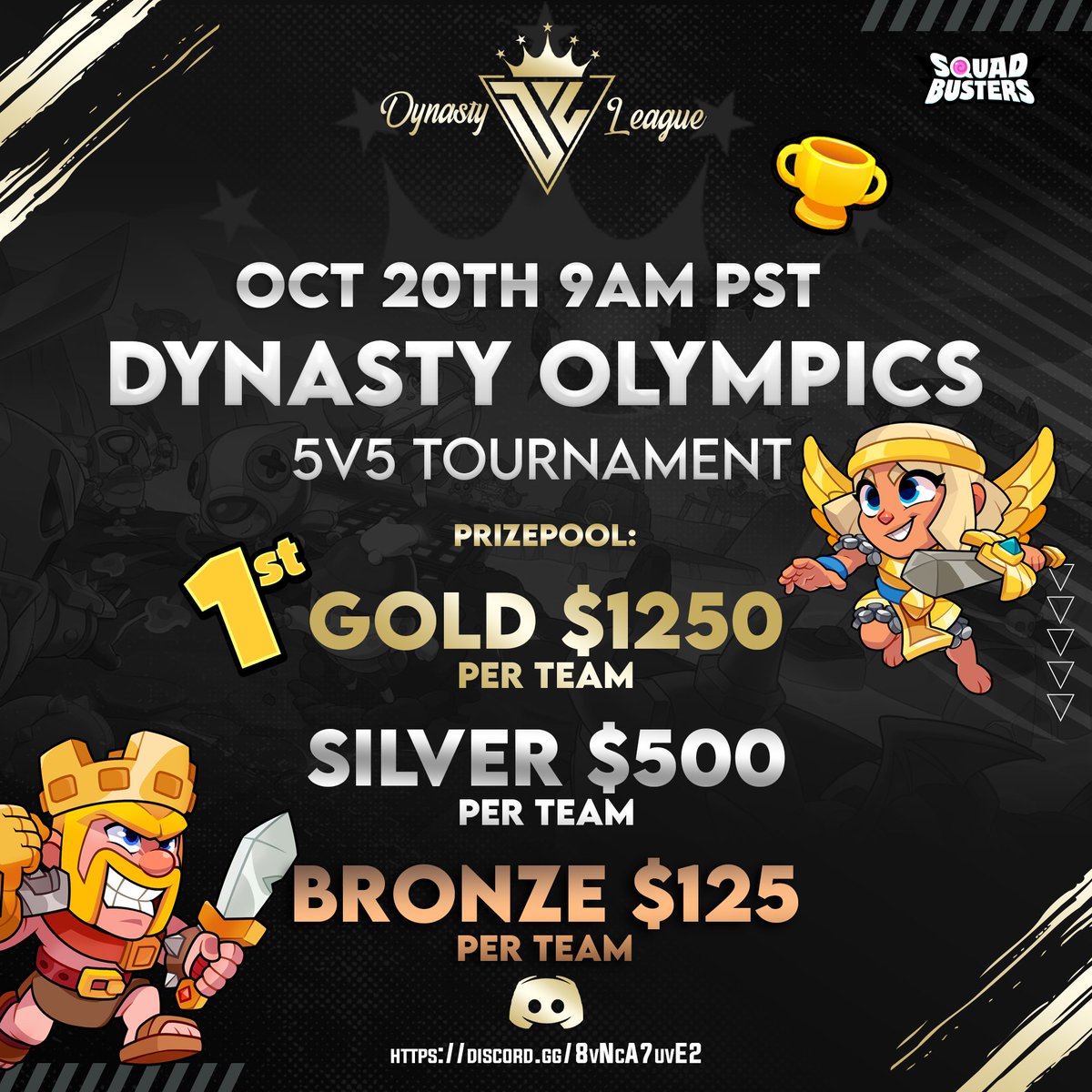 pemeache's tweet photo. Me alegra poder anunciar nuestro ROASTER para la DYNASTY LEAGUE de OMEGA:

@mapache430 (capitán) 🇪🇸
@VireTrex 🇻🇪🇺🇸
@zPaw7 🇪🇸 
@SBCritical 🇪🇸
@Th3Tib 🇨🇱 
@AlbeeArtiles 🇪🇸

Este domingo lo jugaremos y lo retransmitiré en mi canal de TWITCH.

@SquadBustersx #Squadbusters #supercell https://t.co/IUmKmhrW0g