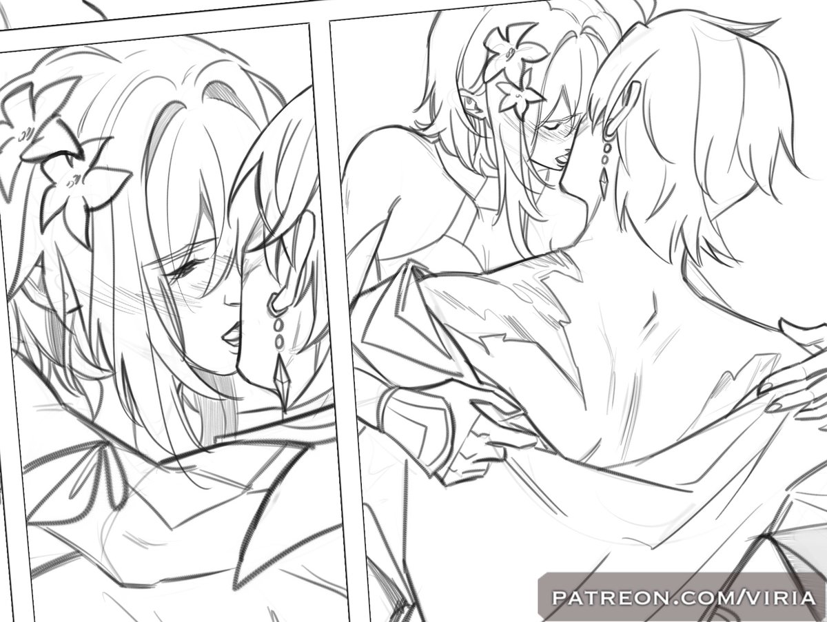 finally reunited (#chilumi nsfw comic) - pages 7-14 (line)
is up on pa treon!☺️🥰 you can see everything in green twinkle tier:") 