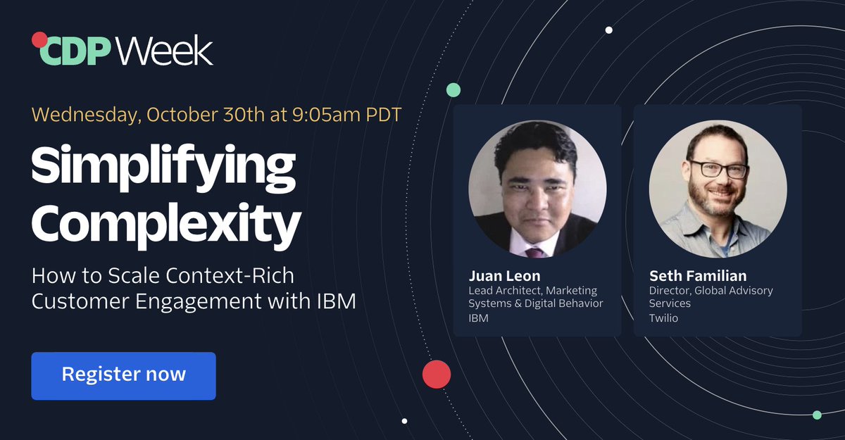 Want to find out how Segment's CDP became central to IBM's data infrastructure? 

Join us at CDP Week! → bit.ly/4dE2soT