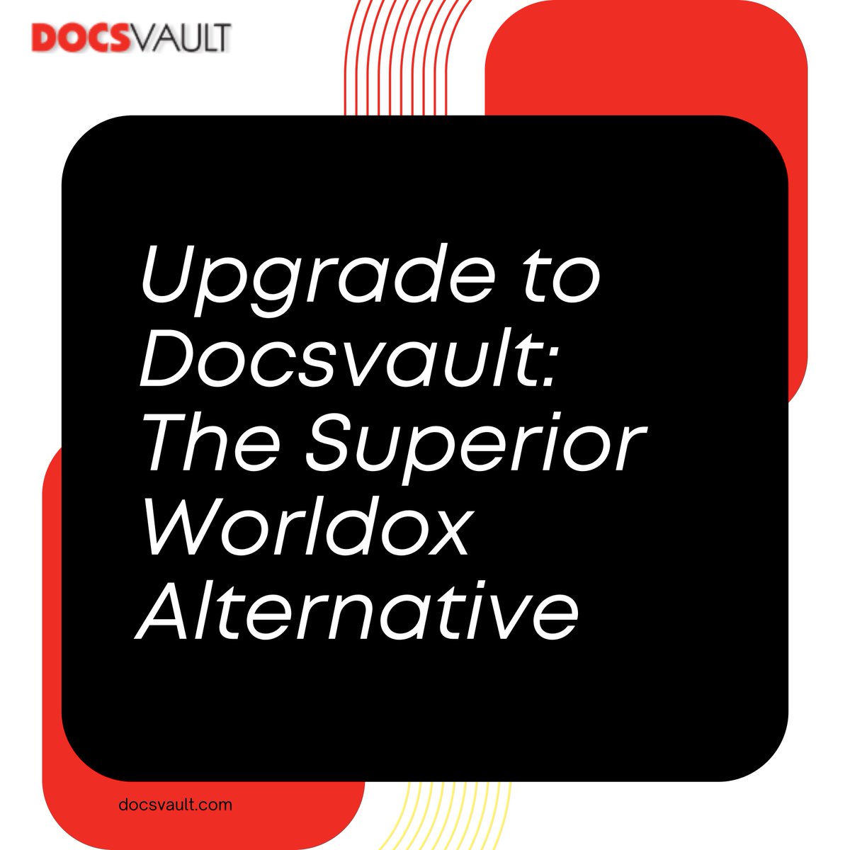 DocsVault's tweet image. Looking for a robust alternative to Worldox? Discover why Docsvault is the leading on-premise document management solution, designed to streamline your workflow, enhance security, and improve collaboration. #DocumentManagement #WorldoxAlternative
buff.ly/3Nr6hD3