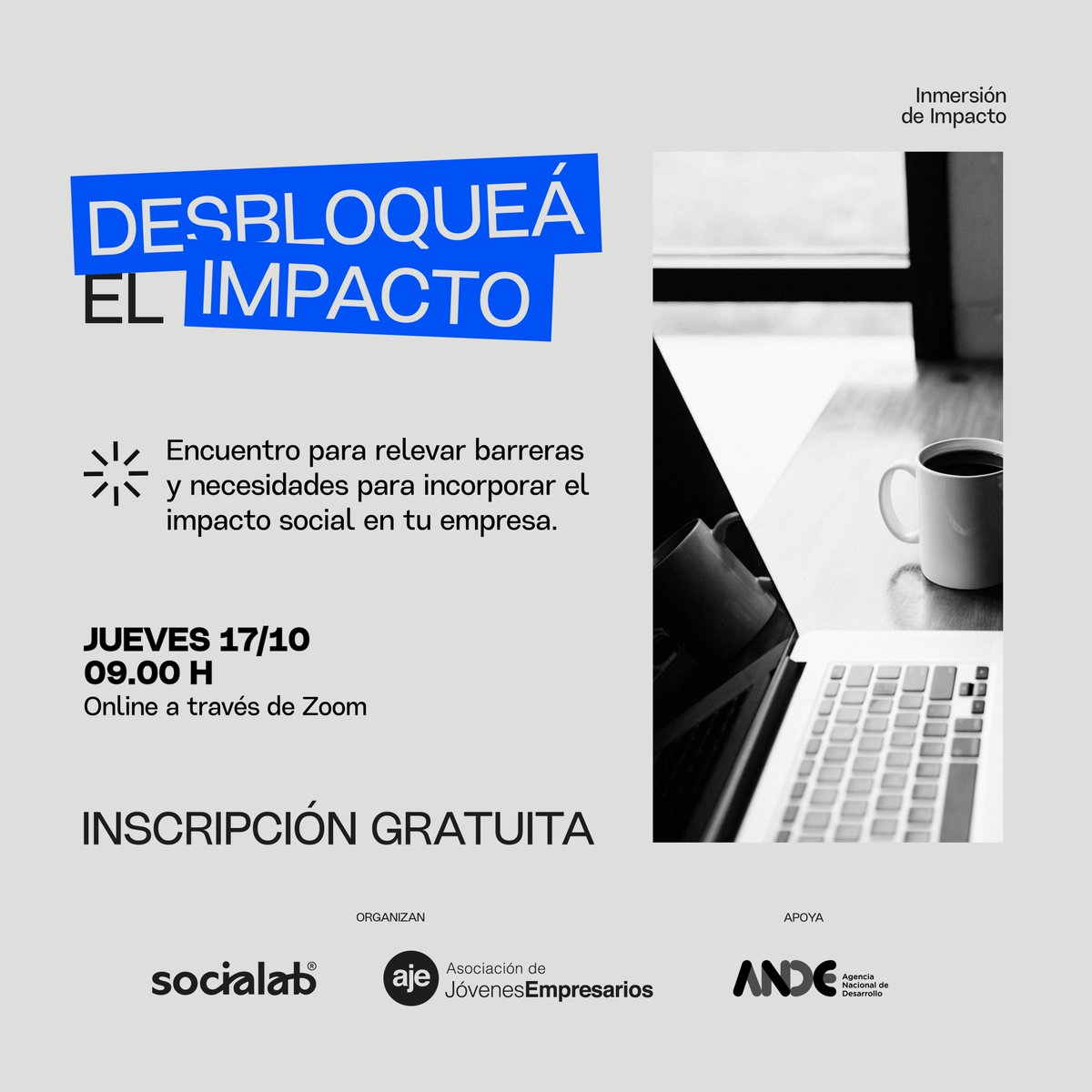 ¿Sabés qué obstáculos le impiden a tu empresa contribuir al cambio que el mundo necesita? 🤔

EL PRÓXIMO JUEVES TENEMOS UN ENCUENTRO GRATUITO, JUNTO A <a href="/AJEUruguay/">AJE Uruguay</a> , QUE TE PUEDE AYUDAR MUCHISIMO. 

✍️✍️✍️ Registro previo en: forms.gle/dK7S9auti7437R…