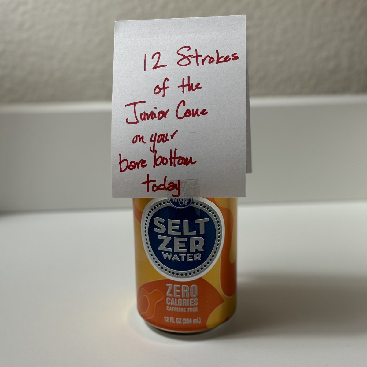 AbbyW2007's tweet photo. The consequences of dehydration out here in the desert are serious! 💧💦 Reminder to self, finish your seltzer or taste the cane! #truestory #thirsty https://t.co/Tnj4sT5PPn