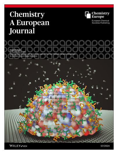 ChemEurJ's tweet image. #CoverFeature Assessing Solid Catalysts with #IonicLiquid Layers (SCILL) from Molecular Dynamics Simulations: On the Role of Local Charge Polarization (ChemEurJ 57/2024) (Dirk Zahn and co-workers) onlinelibrary.wiley.com/doi/10.1002/ch… onlinelibrary.wiley.com/doi/10.1002/ch…