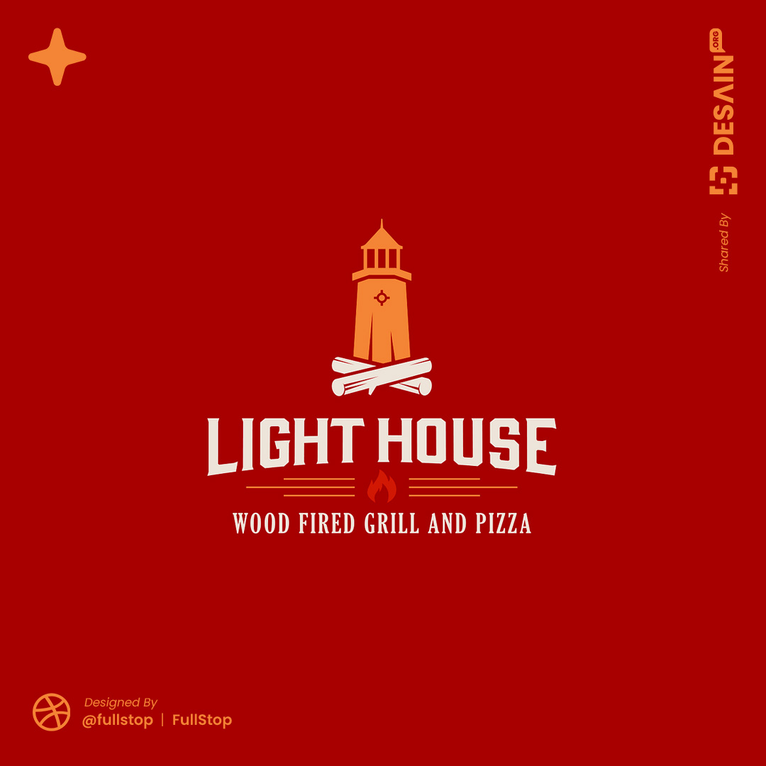 desain_org's tweet photo. This #LighthouseLogo captures the essence of a family restaurant with warm maroon &amp; orange tones, evoking a cozy atmosphere. Kudos to FullStop for the design that enhances the #logo and #brand identity! 🍕✨
.
✨Dribbble: /fullstop (@fullstop360)
✨More: https://t.co/y5uOMIF55u https://t.co/xbb83pzlV6
