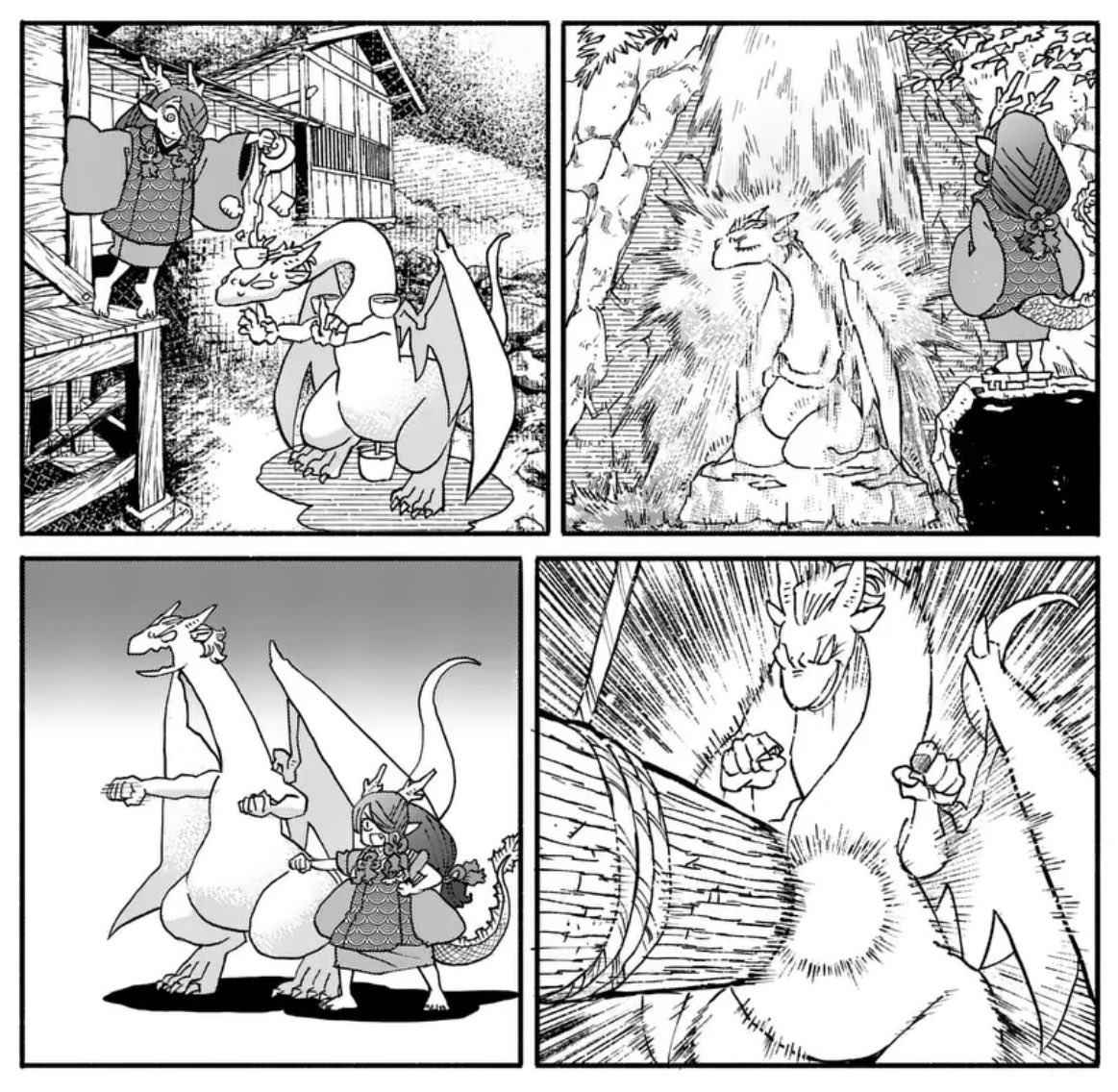 『ドラゴン養ってください』21話&amp;先読み22話更新されました!頑張る村上怠惰なイルセラ2人の間に少し溝が…?よろしくね🍙 